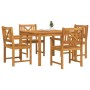 Conjunto de Comedor de Jardín 5 pcs Marrón en Mesas de jardín | Comprar online en Foru.es
