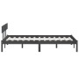 Estructura de cama madera maciza de pino gris 200x200 cm de vidaXL, Camas y somieres - Ref: Foro24-810169, Precio: 116,67 €, ...