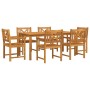 Conjunto de Comedor de Jardín 7 pcs Marrón en Mesas de jardín | Comprar online en Foru.es