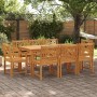Conjunto de Comedor de Jardín 9 pcs Marrón en Mesas de jardín | Comprar online en Foru.es
