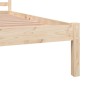 Estructura de cama madera maciza de pino 135x190 cm de vidaXL, Camas y somieres - Ref: Foro24-810405, Precio: 101,91 €, Descu...