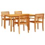 Conjunto de Comedor de Jardín 5 pcs Marrón en Mesas de jardín | Comprar online en Foru.es