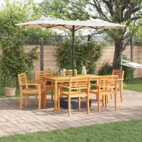 Conjunto de Comedor de Jardín 7 pcs Marrón en Mesas de jardín | Comprar online en Foru.es