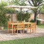 Conjunto de Comedor de Jardín 7 pcs Marrón en Mesas de jardín | Comprar online en Foru.es
