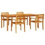 Conjunto de Comedor de Jardín 7 pcs Marrón en Mesas de jardín | Comprar online en Foru.es