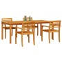 Conjunto de Comedor de Jardín 7 pcs Marrón en Mesas de jardín | Comprar online en Foru.es