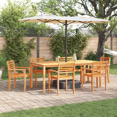 Conjunto de Comedor de Jardín 9 pcs Marrón en Mesas de jardín | Comprar online en Foru.es