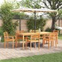 Conjunto de Comedor de Jardín 9 pcs Marrón en Mesas de jardín | Comprar online en Foru.es