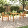 Conjunto de Comedor de Jardín 3 pcs Marrón en Mesas de jardín | Comprar online en Foru.es