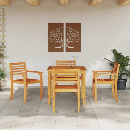 Conjunto de Comedor de Jardín 5 pcs Marrón en Mesas de jardín | Comprar online en Foru.es
