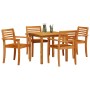 Conjunto de Comedor de Jardín 5 pcs Marrón en Mesas de jardín | Comprar online en Foru.es