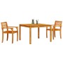 Conjunto de Comedor de Jardín 3 pcs Marrón en Mesas de jardín | Comprar online en Foru.es