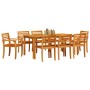 Conjunto de Comedor de Jardín 9 pcs Marrón en Mesas de jardín | Comprar online en Foru.es