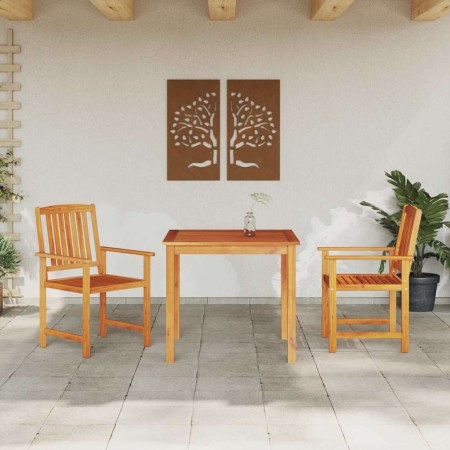 Conjunto de Comedor de Jardín 3 pcs Marrón en Mesas de jardín | Comprar online en Foru.es