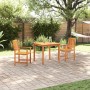 Conjunto de Comedor de Jardín 3 pcs Marrón en Mesas de jardín | Comprar online en Foru.es