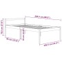 Cama para personas mayores madera maciza de pino 100x200 cm de vidaXL, Camas y somieres - Ref: Foro24-810604, Precio: 114,84 ...