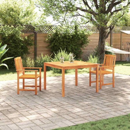 Conjunto de Comedor de Jardín 3 pcs Marrón en Mesas de jardín | Comprar online en Foru.es