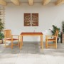 Conjunto de Comedor de Jardín 3 pcs Marrón en Mesas de jardín | Comprar online en Foru.es