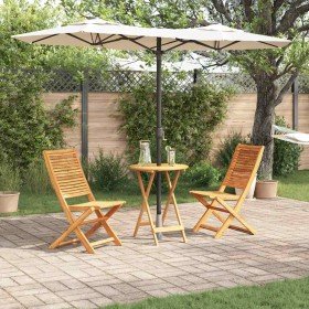 Conjunto de Bistro Plegable 3 pcs Marrón en Mesas de jardín | Comprar online en Foru.es
