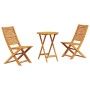 Conjunto de Bistro Plegable 3 pcs Marrón en Mesas de jardín | Comprar online en Foru.es