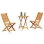 Conjunto de Bistro Plegable 3 pcs Marrón en Mesas de jardín | Comprar online en Foru.es