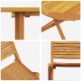 Conjunto de Bistro Plegable 3 pcs Marrón en Mesas de jardín | Comprar online en Foru.es