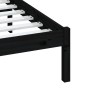 Estructura de cama de madera maciza de pino negro 140x190 cm de vidaXL, Camas y somieres - Ref: Foro24-3100573, Precio: 160,2...