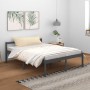 Cama para personas mayores madera maciza pino gris 150x200 cm de vidaXL, Camas y somieres - Ref: Foro24-810621, Precio: 126,4...