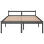 Cama para personas mayores madera maciza pino gris 150x200 cm de vidaXL, Camas y somieres - Ref: Foro24-810621, Precio: 126,4...