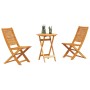 Conjunto de Bistro Plegable 3 pcs Marrón en Mesas de jardín | Comprar online en Foru.es