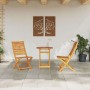 Conjunto de Bistro Plegable 3 pcs Marrón en Mesas de jardín | Comprar online en Foru.es