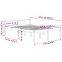 Cama para personas mayores madera maciza pino gris 150x200 cm de vidaXL, Camas y somieres - Ref: Foro24-810621, Precio: 126,4...