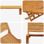 Conjunto de Bistro Plegable 3 pcs Marrón en Mesas de jardín | Comprar online en Foru.es