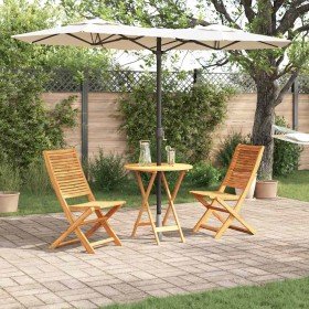 Conjunto de Bistro Plegable 3 pcs Marrón en Mesas de jardín | Comprar online en Foru.es