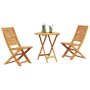 Conjunto de Bistro Plegable 3 pcs Marrón en Mesas de jardín | Comprar online en Foru.es