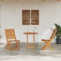 Conjunto de Bistro Plegable 3 pcs Marrón en Mesas de jardín | Comprar online en Foru.es