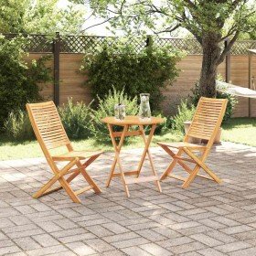 Conjunto de Bistro Plegable 3 pcs Marrón en Mesas de jardín | Comprar online en Foru.es