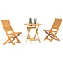 Conjunto de Bistro Plegable 3 pcs Marrón en Mesas de jardín | Comprar online en Foru.es