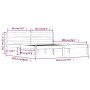 Estructura de cama madera maciza de pino 180x200 cm de vidaXL, Camas y somieres - Ref: Foro24-810445, Precio: 115,80 €, Descu...