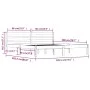 Estructura de cama madera maciza de pino 180x200 cm de vidaXL, Camas y somieres - Ref: Foro24-810445, Precio: 114,14 €, Descu...