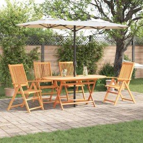 Conjunto de Comedor de Jardín 5 pcs Marrón en Mesas de jardín | Comprar online en Foru.es