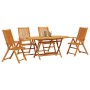 Conjunto de Comedor de Jardín 5 pcs Marrón en Mesas de jardín | Comprar online en Foru.es