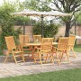 Conjunto de Comedor de Jardín 7 pcs Marrón en Mesas de jardín | Comprar online en Foru.es