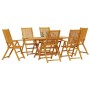 Conjunto de Comedor de Jardín 7 pcs Marrón en Mesas de jardín | Comprar online en Foru.es