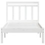 Estructura de cama madera maciza de pino blanco 90x200 cm de vidaXL, Camas y somieres - Ref: Foro24-3100575, Precio: 101,36 €...