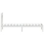 Estructura de cama madera maciza de pino blanco 90x200 cm de vidaXL, Camas y somieres - Ref: Foro24-3100575, Precio: 101,36 €...