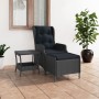 Set muebles jardín 2 pzas ratán sintético gris oscuro y cojines en Conjuntos de jardín | Comprar online en Foru.es