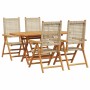 Conjunto de Comedor de Jardín 5 pcs Beige en Mesas de jardín | Comprar online en Foru.es