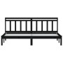 Estructura de cama de madera maciza de pino negro 200x200 cm de vidaXL, Camas y somieres - Ref: Foro24-3100613, Precio: 155,5...