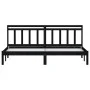 Solid black pine wood bed frame 200x200 cm by vidaXL, Beds and slatted bases - Ref: Foro24-3100613, Price: 153,57 €, Discount: %
